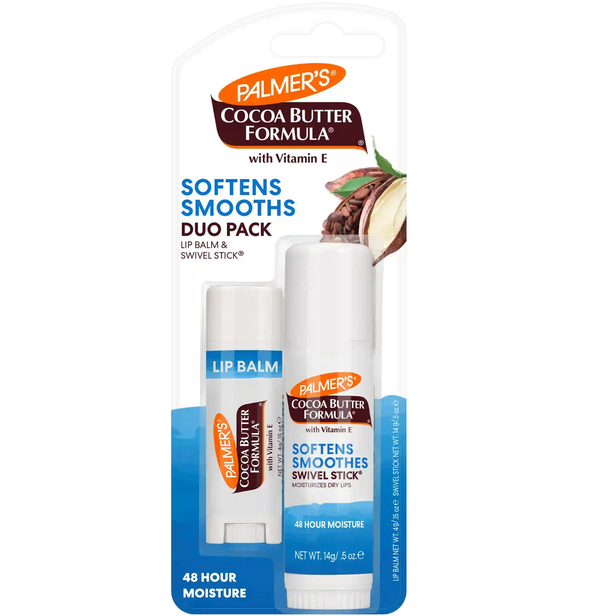 Cocoa Butter Lip Balm & Swivel Stick Duo